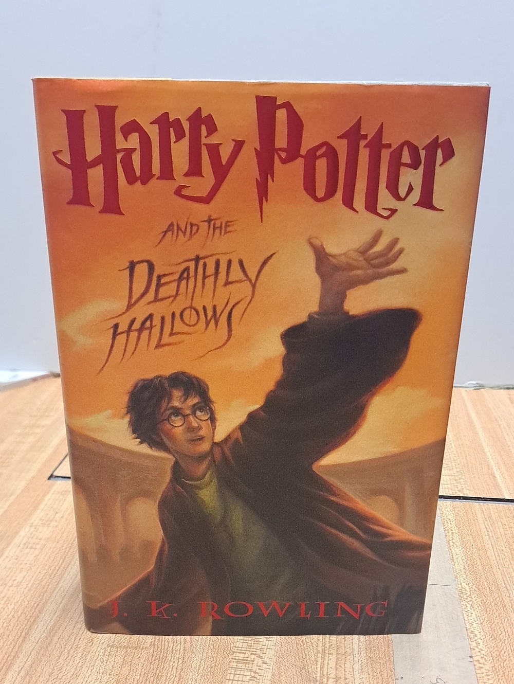 Book of Harry Potter and the Deathly Hallows by J.K. Rowling - Orange Cover